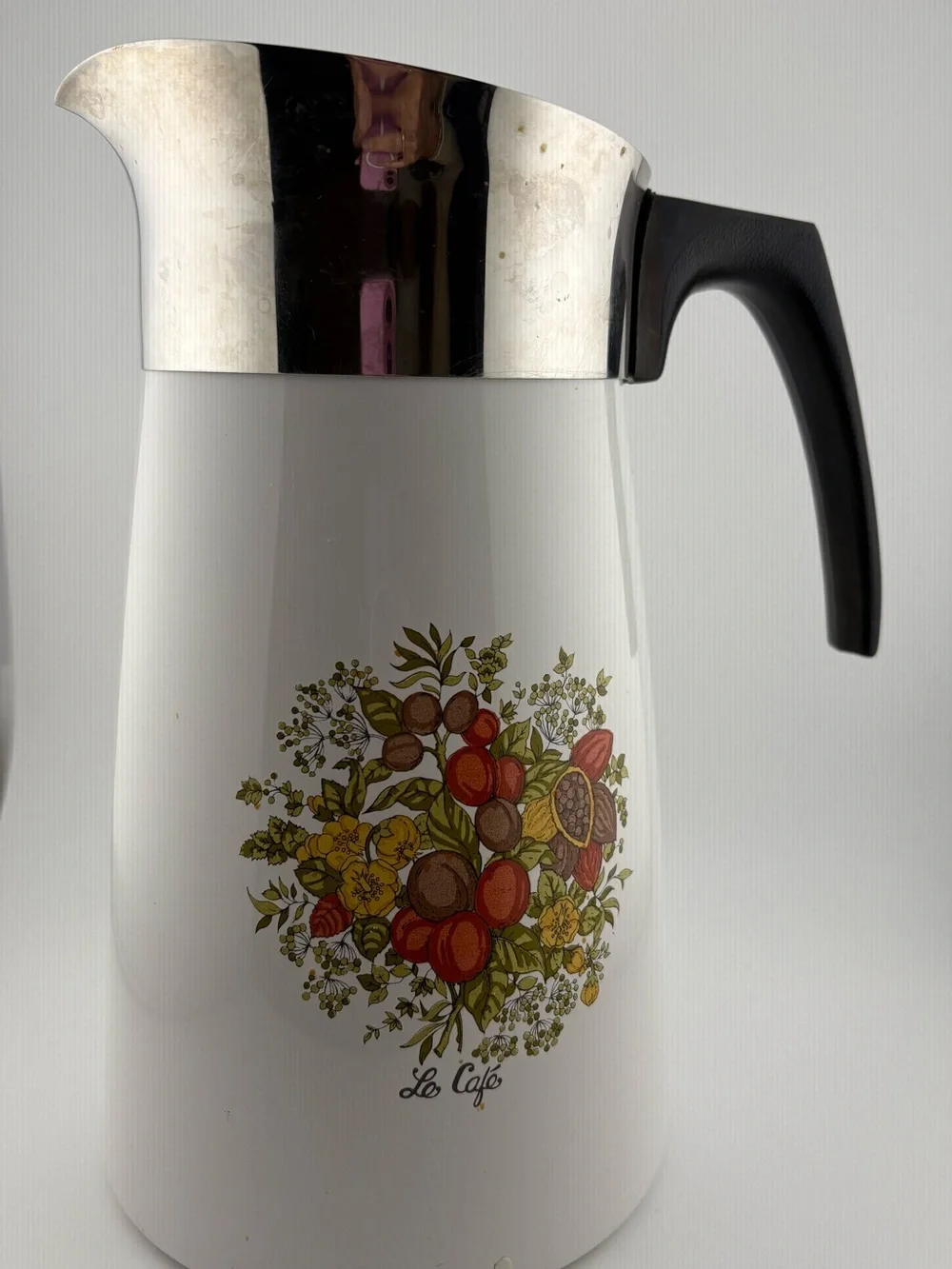 Vintage Corningwear Spice of Life 10 Cup Percolator P-149 - no lid or insides
